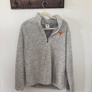 University of Texas Sherpa Quarter-Zip Pullover - Gray